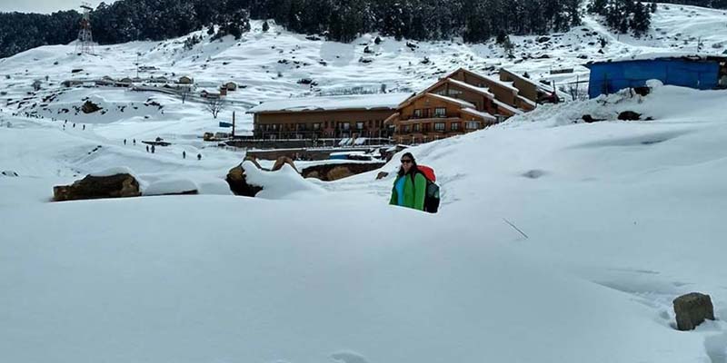 beautiful hill station and snow